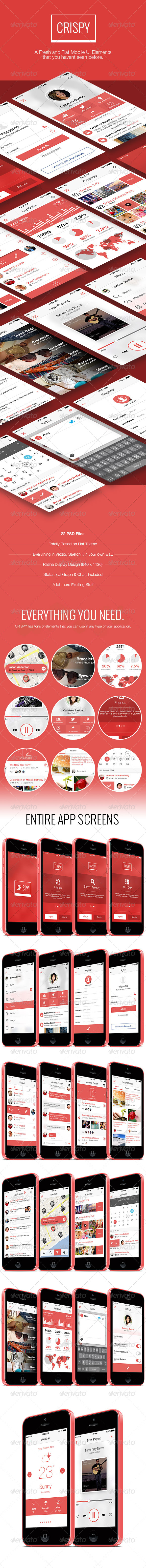 GraphicRiver Crispy A Fresh & Flat Mobile Ui Design 6959719 GraphicRiver Crispy A Fresh & Flat Mobile Ui Design 6959719