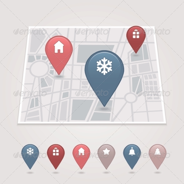 GraphicRiver Mapping Pins Icon 6964612 GraphicRiver Mapping Pins Icon 6964612