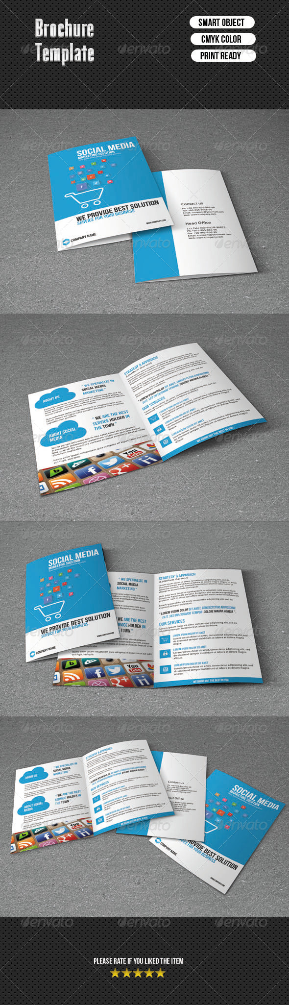 GraphicRiver Social Media Marketing Brochure 6964829 GraphicRiver Social Media Marketing Brochure 6964829