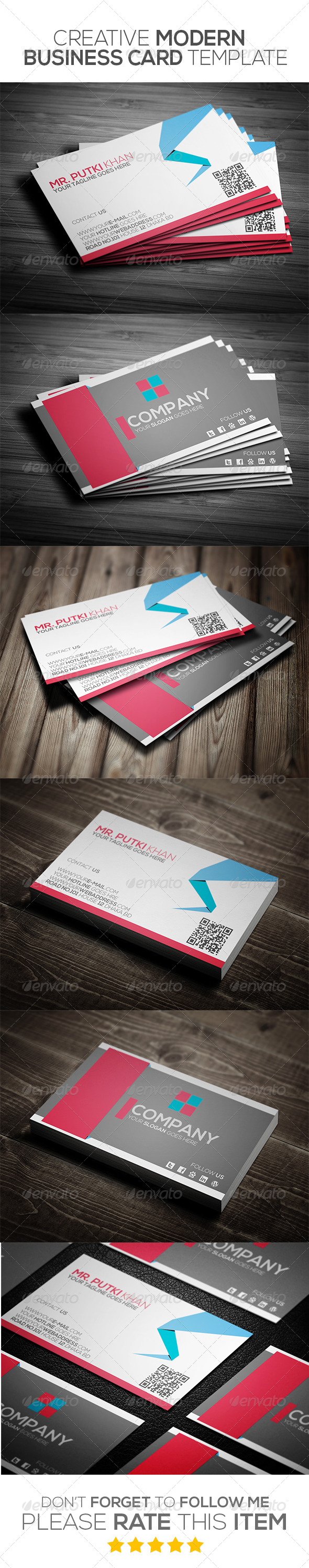 GraphicRiver Creative Modern Business Card Template 6965111 GraphicRiver Creative Modern Business Card Template 6965111
