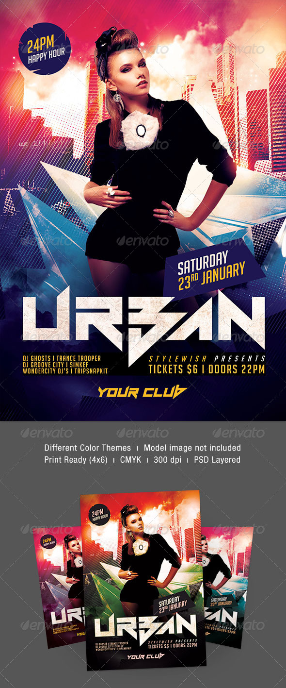 Urban Party Flyer - Clubs & Parties Events