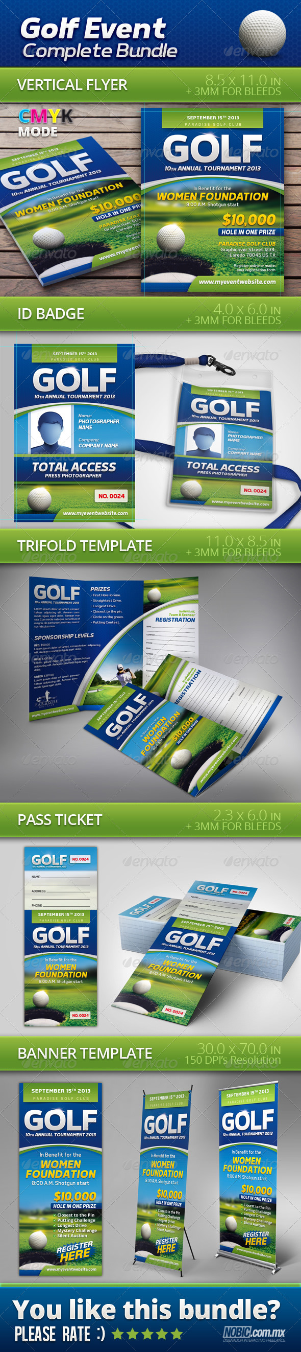GraphicRiver Golf Event Complete Bundle 6971678 GraphicRiver Golf Event Complete Bundle 6971678