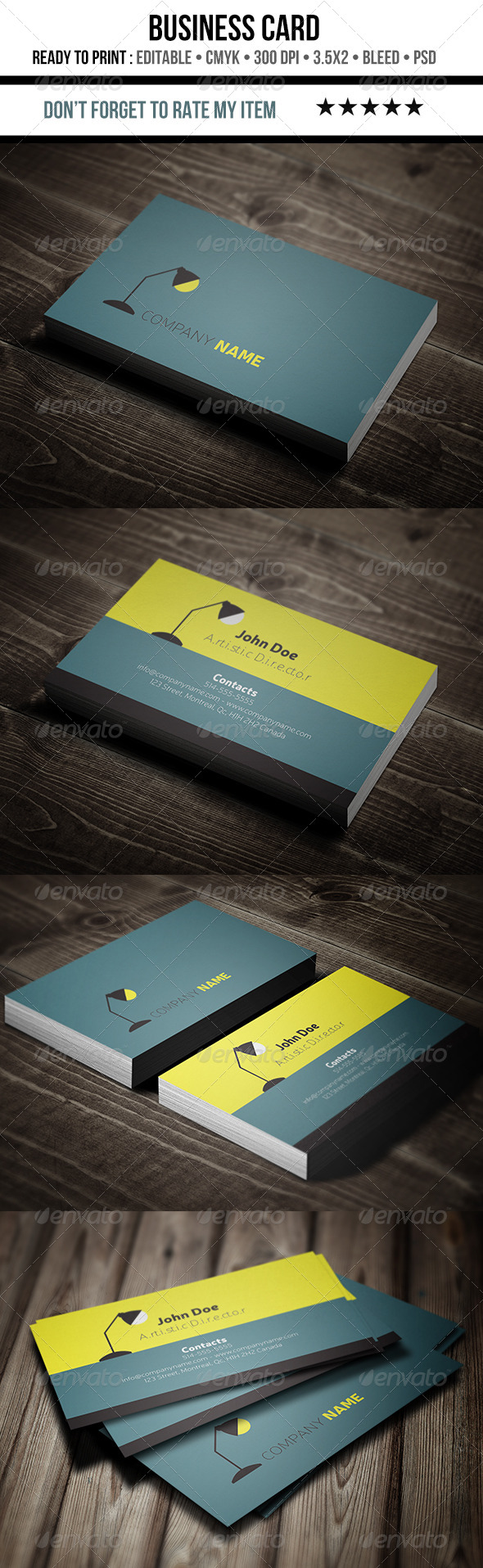 GraphicRiver Flat Minimalist and Creative Business Card 6971867 GraphicRiver Flat Minimalist and Creative Business Card 6971867