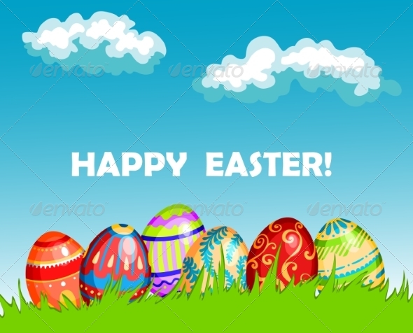 GraphicRiver Happy Easter Card 6973110 GraphicRiver Happy Easter Card 6973110