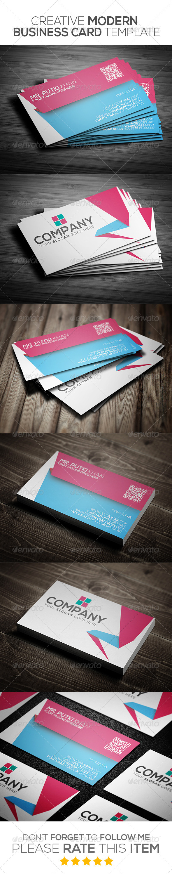 GraphicRiver Creative Modern Business Card Template 6973580 GraphicRiver Creative Modern Business Card Template 6973580