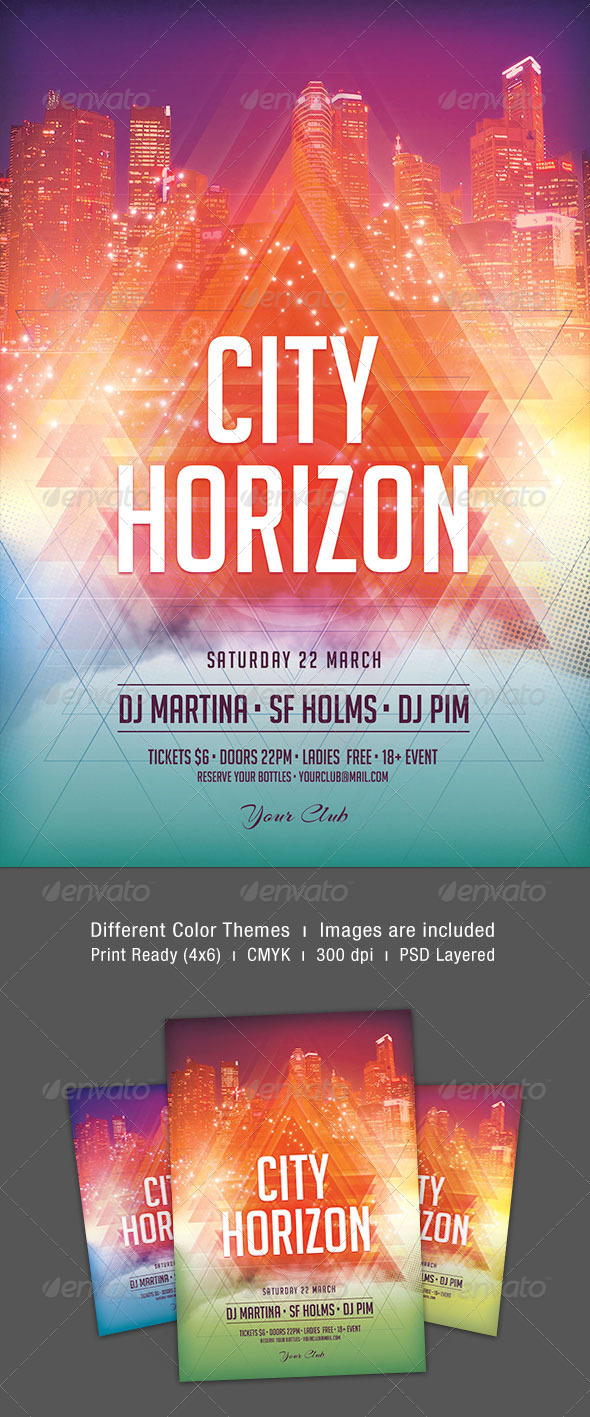 City Horizon Flyer - Clubs & Parties Events