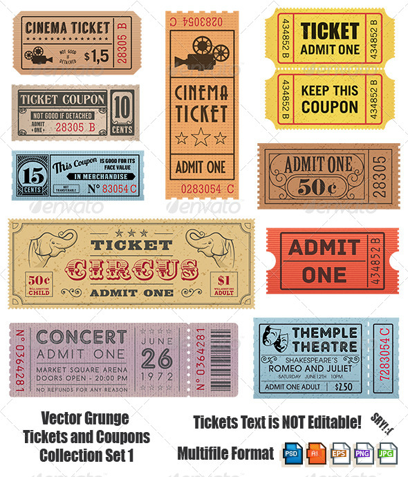 GraphicRiver Vector Coupons and Tickets Collection 1 6979075 GraphicRiver Vector Coupons and Tickets Collection 1 6979075