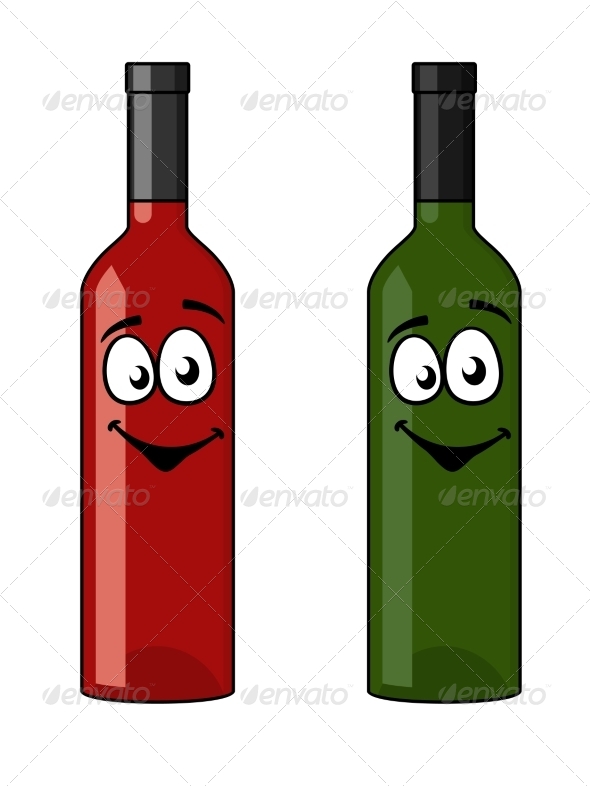 GraphicRiver Two Bottles of Wine 6982284 GraphicRiver Two Bottles of Wine 6982284
