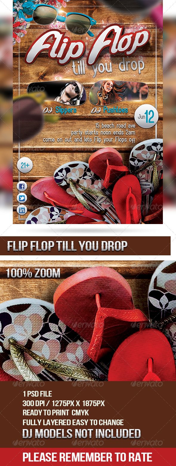 GraphicRiver Flip Flop Till You Drop 6982567 GraphicRiver Flip Flop Till You Drop 6982567