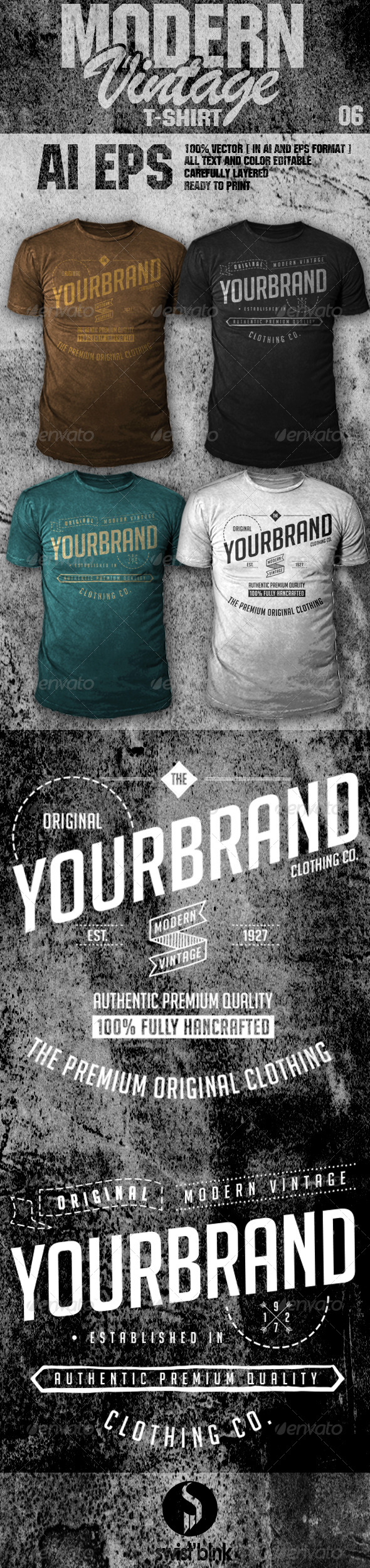 GraphicRiver Modern Vintage T-Shirt 06 6984410 GraphicRiver Modern Vintage T-Shirt 06 6984410