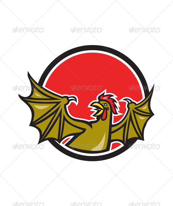 GraphicRiver Basilisk Bat Wing Cartoon 6985411 GraphicRiver Basilisk Bat Wing Cartoon 6985411