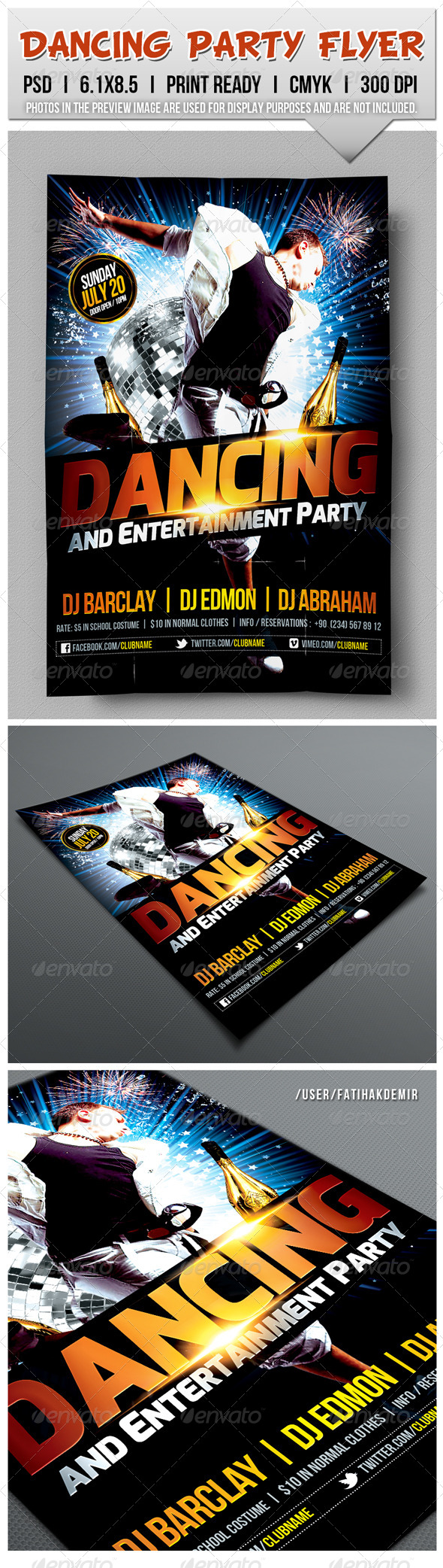 GraphicRiver Dancing Party Flyer 6936192 GraphicRiver Dancing Party Flyer 6936192