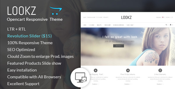 ThemeForest Lookz Opencart Parallax Template 6988027 ThemeForest Lookz Opencart Parallax Template 6988027