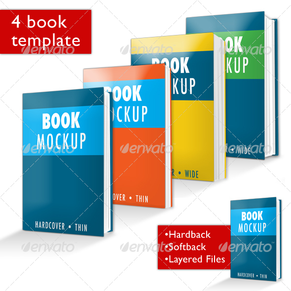 Book Mockup PSD - Books Print