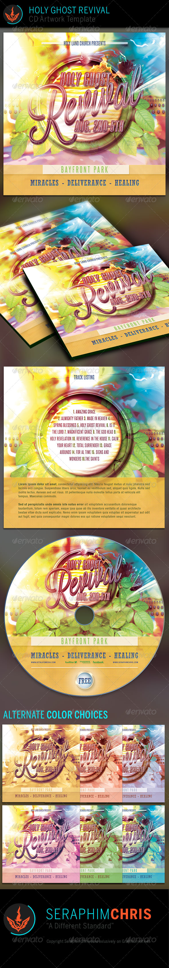 GraphicRiver Holy Ghost Revival CD Artwork Template 6980058 GraphicRiver Holy Ghost Revival CD Artwork Template 6980058