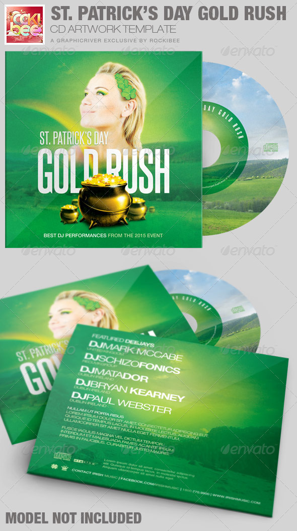 GraphicRiver Saint Patrick s Day Gold Rush CD Artwork Template 6992313 GraphicRiver Saint Patrick s Day Gold Rush CD Artwork Template 6992313