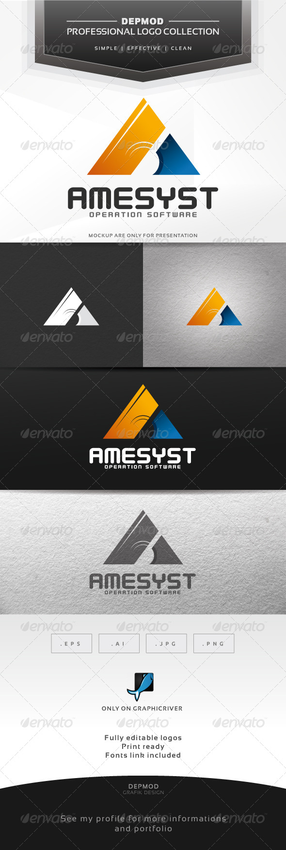 GraphicRiver Amesyst Logo 6992357 GraphicRiver Amesyst Logo 6992357