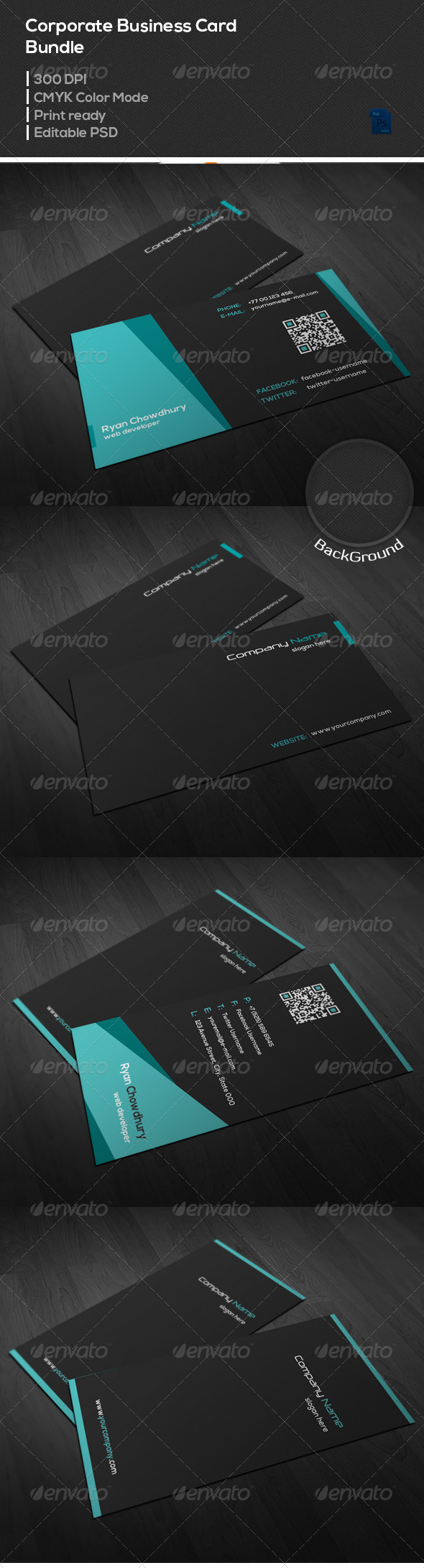 GraphicRiver Corporate Business Card Bundle 6993419 GraphicRiver Corporate Business Card Bundle 6993419