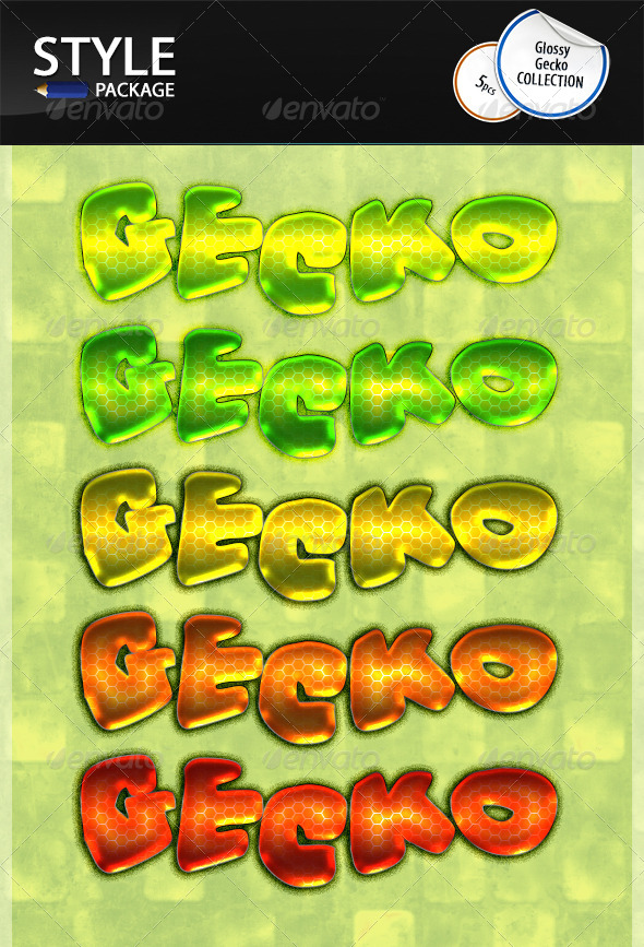 GraphicRiver Glossy Gecko Styles 6994665 GraphicRiver Glossy Gecko Styles 6994665