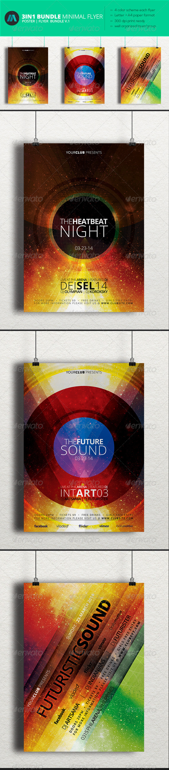 GraphicRiver Minimal Flyer Bundle 1 6997547 GraphicRiver Minimal Flyer Bundle 1 6997547