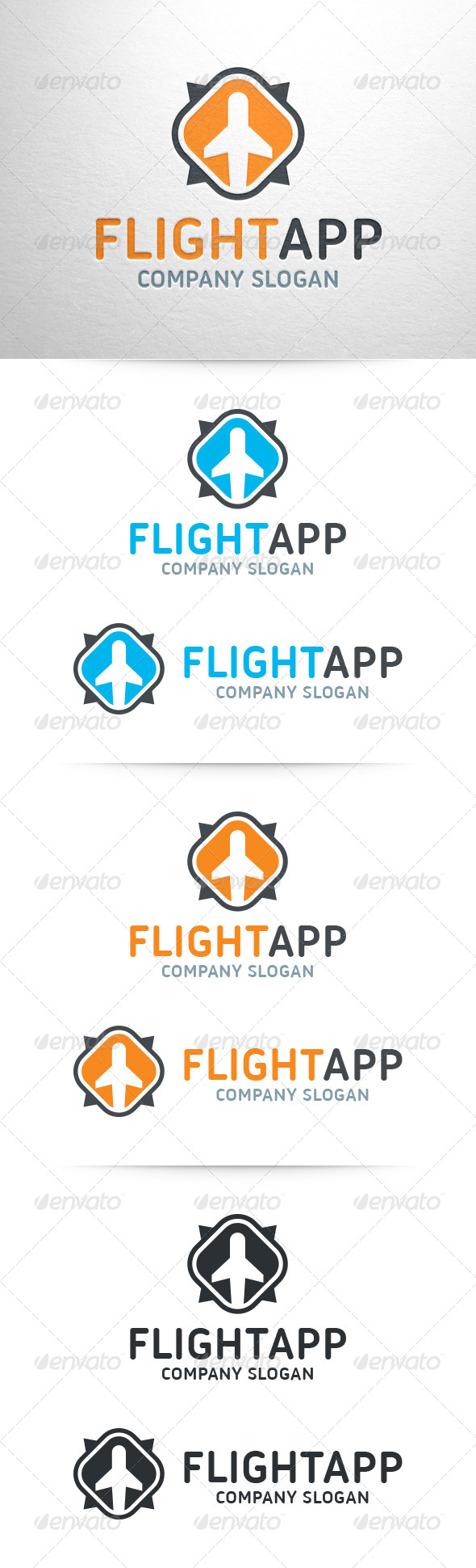 GraphicRiver Flight App Logo Template 6997914 GraphicRiver Flight App Logo Template 6997914