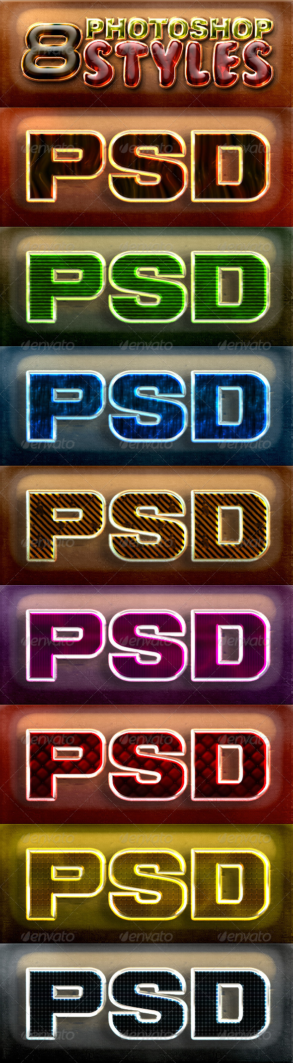 GraphicRiver 8 Photoshop Layer Styles 7001253 GraphicRiver 8 Photoshop Layer Styles 7001253