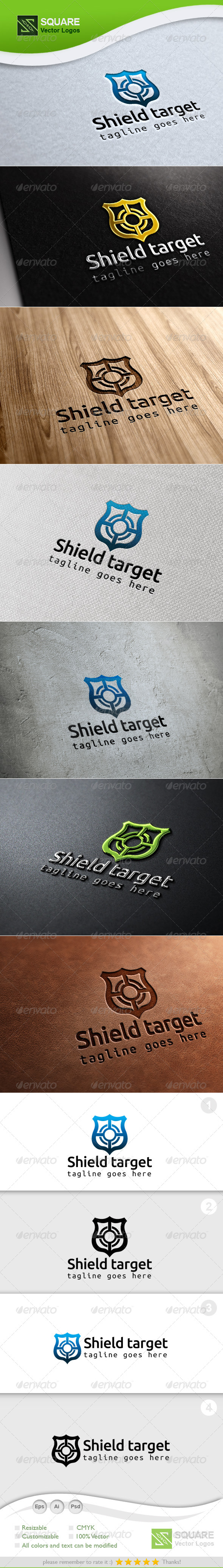 GraphicRiver Shield Target Vector Logo Template 7003952 GraphicRiver Shield Target Vector Logo Template 7003952