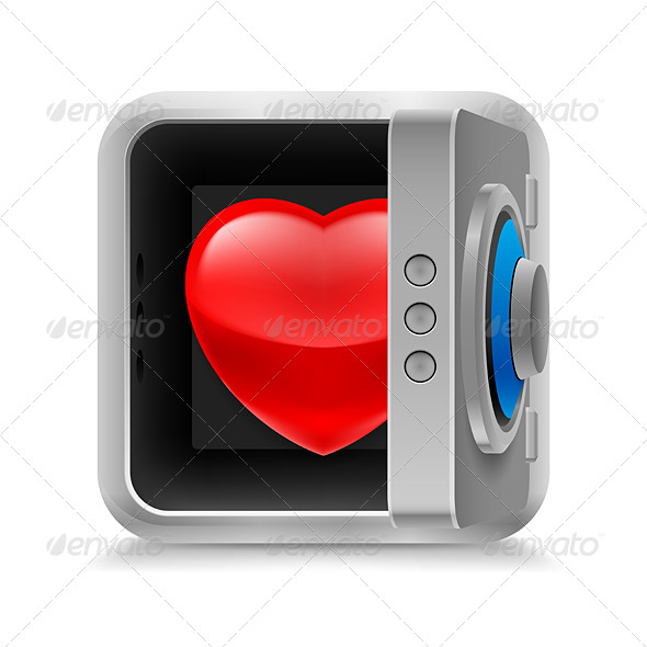 GraphicRiver Heart in Safe 7004390 GraphicRiver Heart in Safe 7004390
