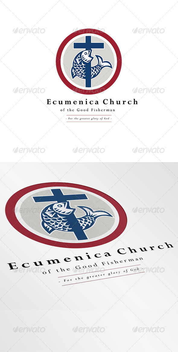 GraphicRiver Ecumenica Church Good Fisherman Logo 7005684 GraphicRiver Ecumenica Church Good Fisherman Logo 7005684