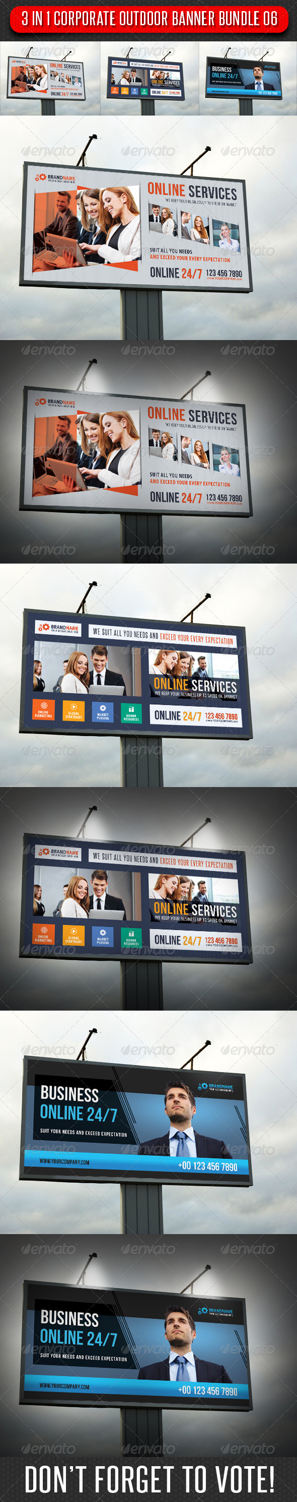 GraphicRiver 3 in 1 Corporate Outdoor Banner Bundle 07 7006010 GraphicRiver 3 in 1 Corporate Outdoor Banner Bundle 07 7006010
