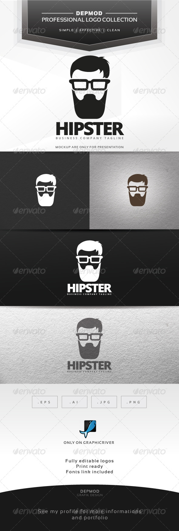 GraphicRiver Hipster Logo 7001030 GraphicRiver Hipster Logo 7001030