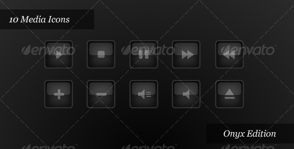 Media Player Icons | Onyx Edition - Web Icons