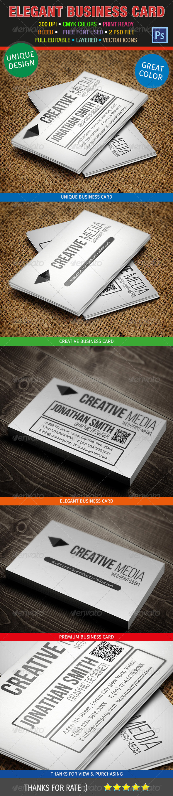 GraphicRiver Creative Business Card 215 7011993 GraphicRiver Creative Business Card 215 7011993