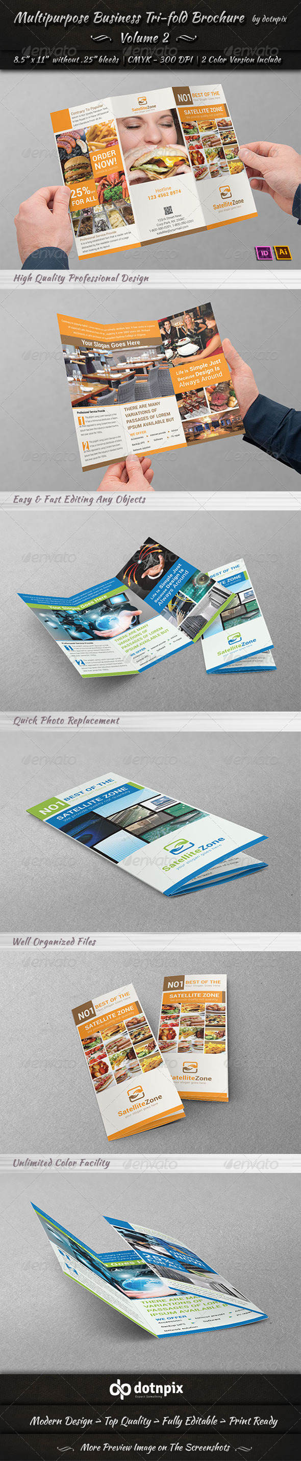 GraphicRiver Multipurpose Business Tri-Fold Brochure Volume 2 7006982 GraphicRiver Multipurpose Business Tri-Fold Brochure Volume 2 7006982
