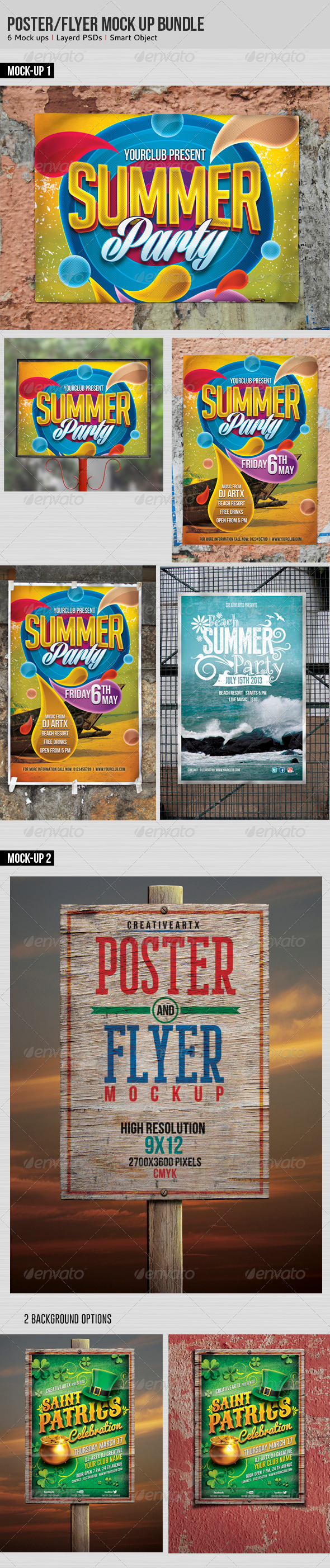 GraphicRiver Poster Flyer Mock-up Bundle 7016966 GraphicRiver Poster Flyer Mock-up Bundle 7016966