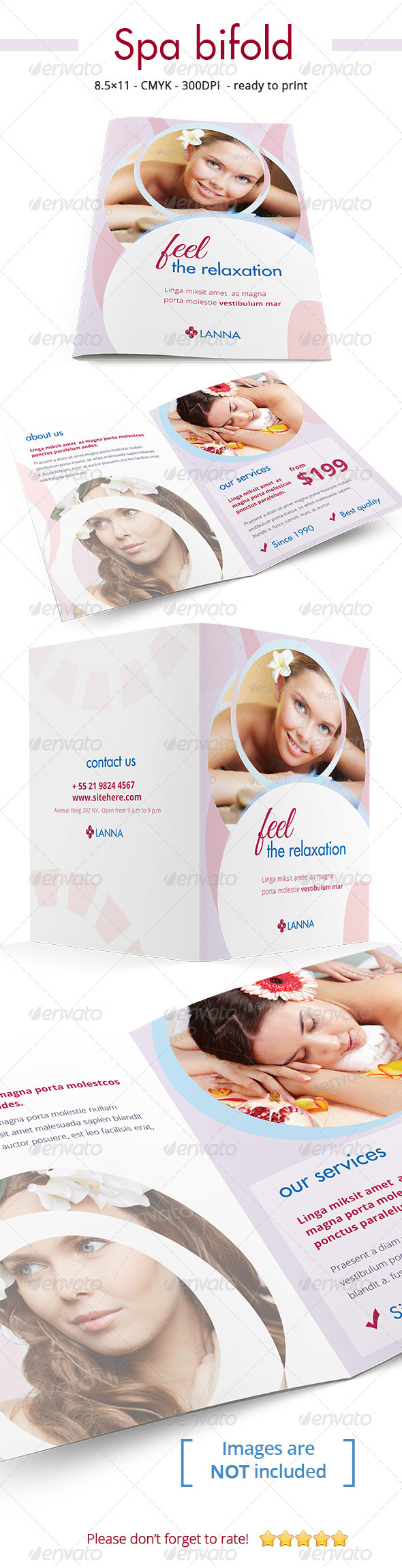 GraphicRiver Premium Spa Bi-fold 7017527 GraphicRiver Premium Spa Bi-fold 7017527