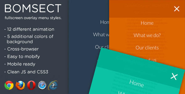 CodeCanyon CMD Bomsect fullscreen overlay menu styles 6988554 CodeCanyon CMD Bomsect fullscreen overlay menu styles 6988554