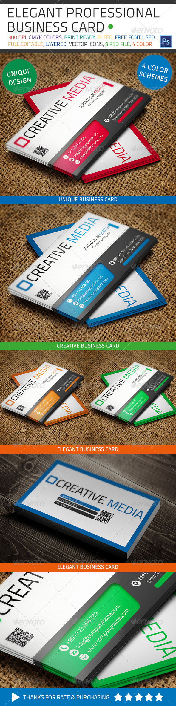 GraphicRiver Creative Business Card 216 7019120 GraphicRiver Creative Business Card 216 7019120