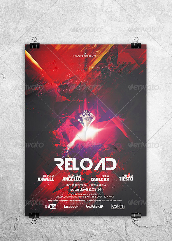 GraphicRiver Reload Flyer Poster 7019893 GraphicRiver Reload Flyer Poster 7019893