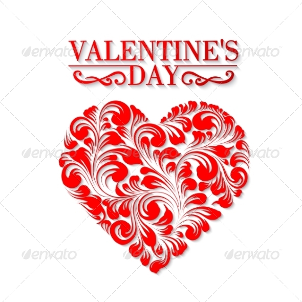 GraphicRiver Shining Heart in Hohloma Style 7022709 GraphicRiver Shining Heart in Hohloma Style 7022709