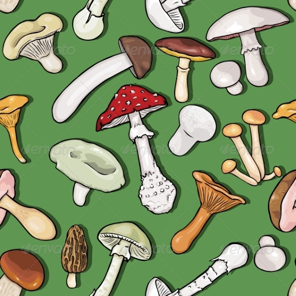 GraphicRiver Seamless Pattern of Mushrooms 7023565 GraphicRiver Seamless Pattern of Mushrooms 7023565