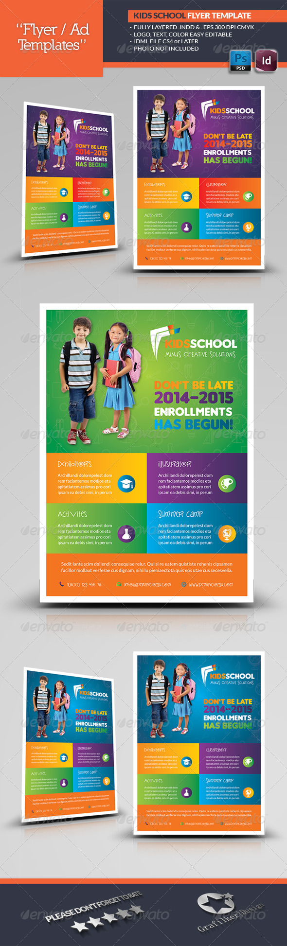 GraphicRiver Kids School Flyer Templates 7030265 GraphicRiver Kids School Flyer Templates 7030265