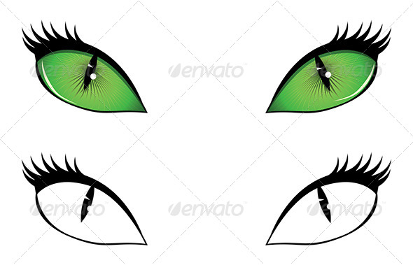 GraphicRiver Cartoon Cat Eyes 7032149 GraphicRiver Cartoon Cat Eyes 7032149