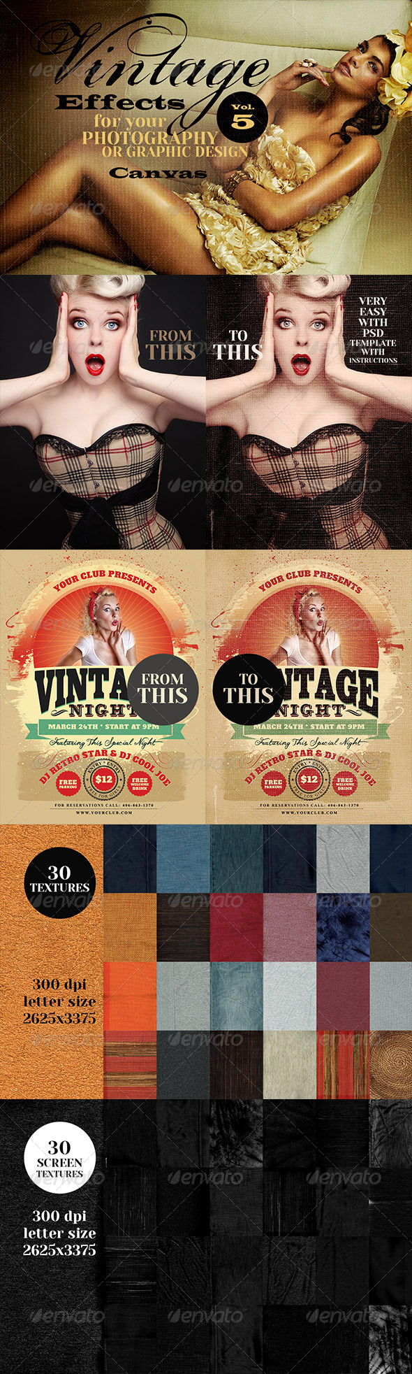 GraphicRiver Vintage Effects for Photo Designs 5 7032244 GraphicRiver Vintage Effects for Photo Designs 5 7032244