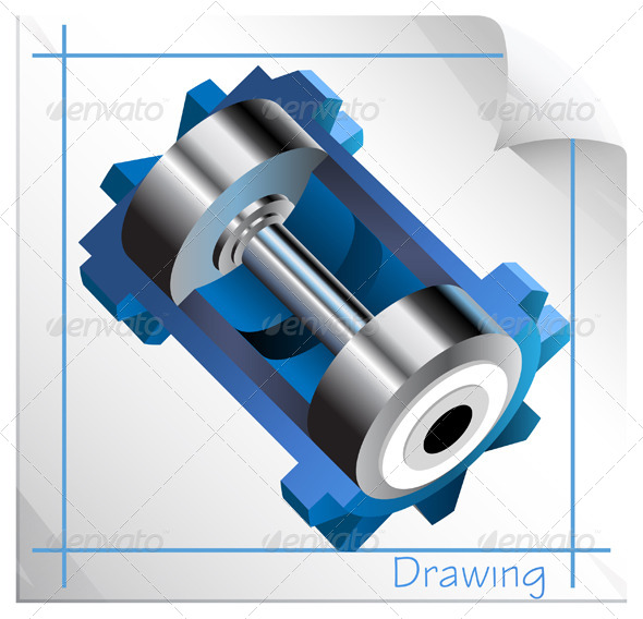 GraphicRiver Technical Illustration Cut-Out Section 7034063 GraphicRiver Technical Illustration Cut-Out Section 7034063