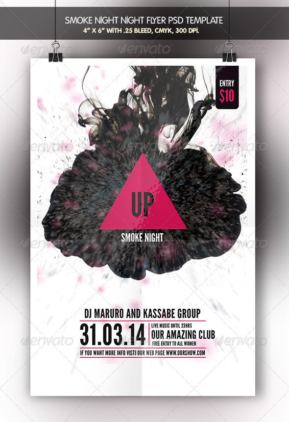 GraphicRiver Smoke Night Flyer Template 7035336 GraphicRiver Smoke Night Flyer Template 7035336