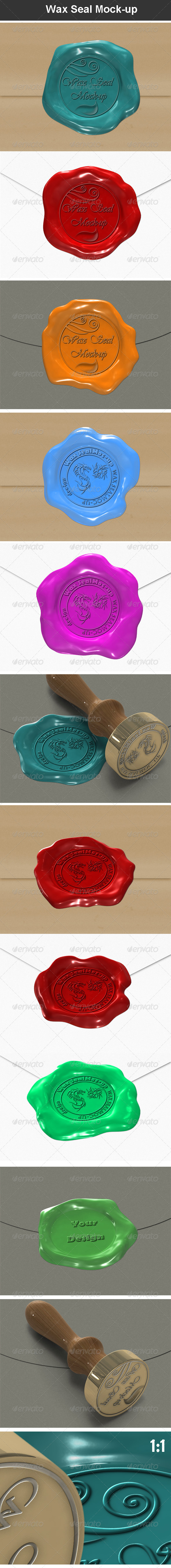 GraphicRiver Wax Seal Mock-up 7029787 GraphicRiver Wax Seal Mock-up 7029787