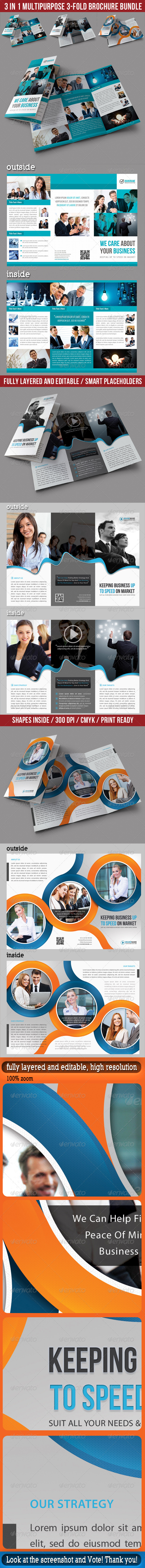 GraphicRiver 3 in 1 Corporate 3-Fold Brochure Bundle 02 7028505 GraphicRiver 3 in 1 Corporate 3-Fold Brochure Bundle 02 7028505