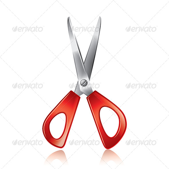 GraphicRiver Red Scissors 7045388 GraphicRiver Red Scissors 7045388