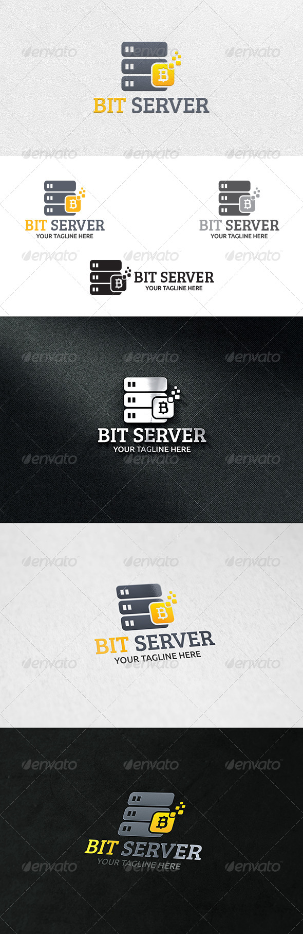 GraphicRiver Bit Money Server Logo Template 7046362 GraphicRiver Bit Money Server Logo Template 7046362